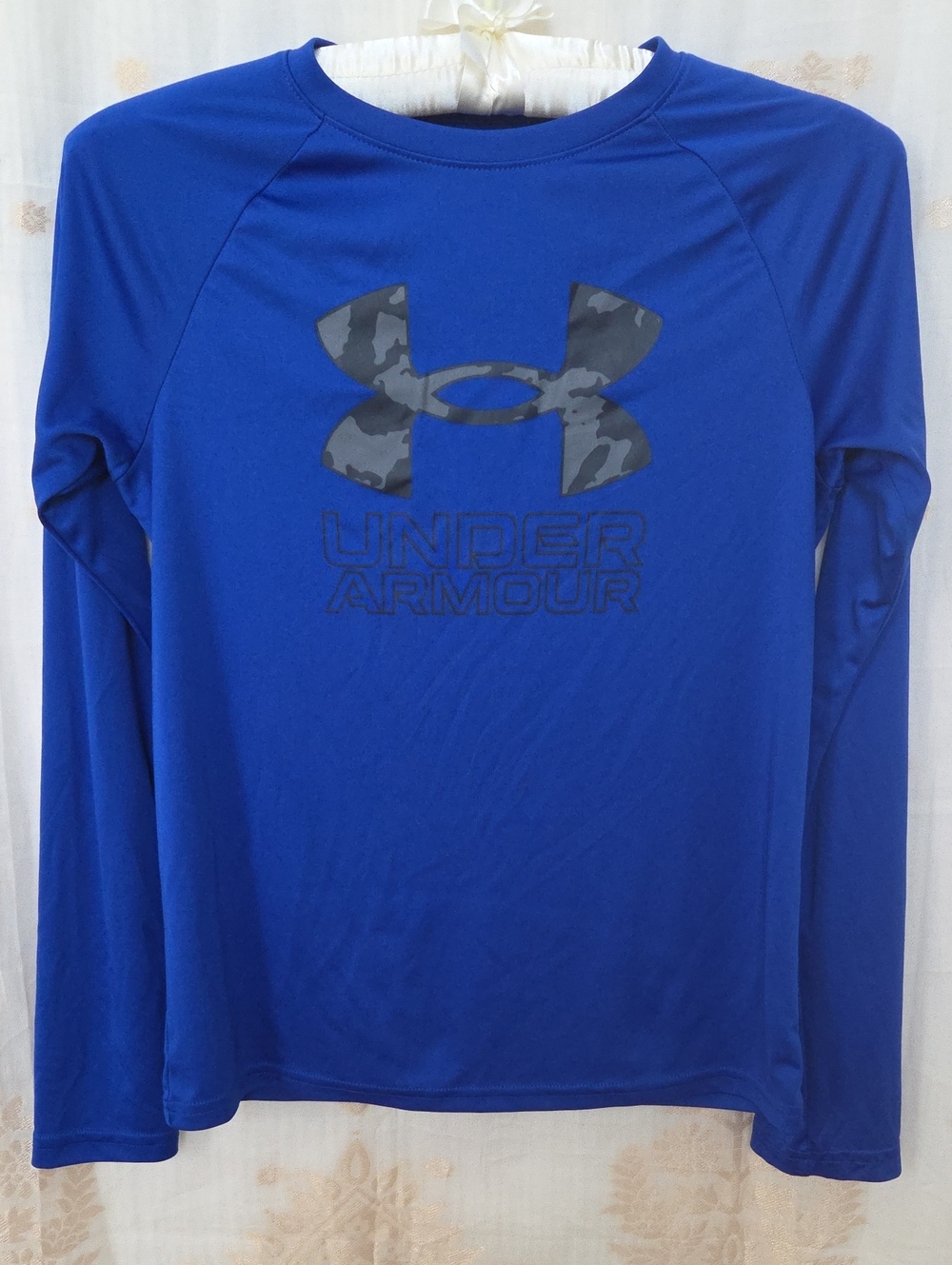 Under Armour Kid's Royal Blue Long-Sleeve Performance Shirt